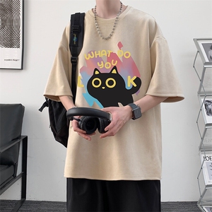 麂皮绒短袖t恤男大码半袖男 JD82454-P25图片