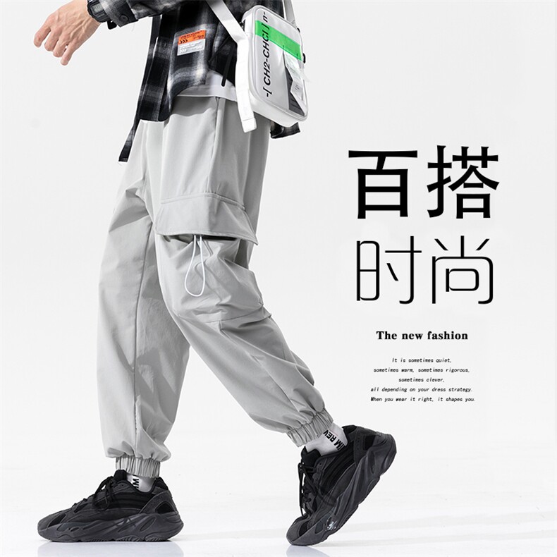 2021秋季新款大码男日系无影墙工装微弹冰丝九分休闲裤K2083-P45,男装休闲裤,电商A001