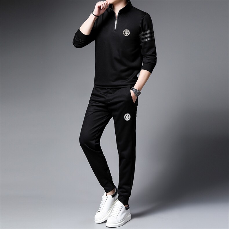 SA9853-2钱塘2020-2中年男士商务休闲简约百搭冬季厚款卫衣P147,男装休闲套装,钱塘207-2