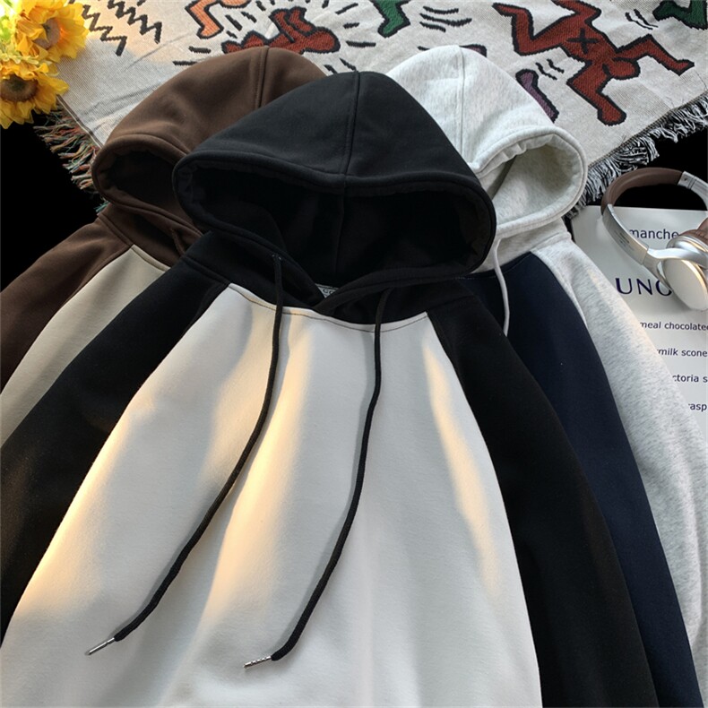 2024品质插肩袖系列上新大货充足拼色插肩袖连帽卫衣，男装卫衣，星座716-1