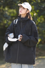 2025秋季时尚户外运动连帽冲锋衣夹克美式高街机能外套潮J91-P35，男装夹克，星座1402-1