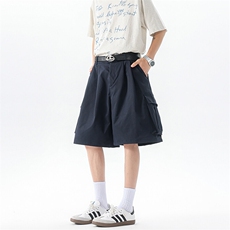 8XL-M工装西装短裤男夏季宽松大码日系痞帅高级五分裤DK26002P48，男装休闲裤，电商B312