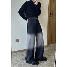 渐变修身牛仔裤美式高街vibe裤子XZ310A-4-NZ11-P55，男装牛仔裤，星座310A-4