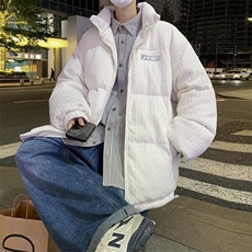 2023冬季新款设计感宽松情侣面包服韩版潮流外套服男W6518-P90，男装棉衣，星座512-3