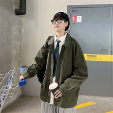 港风ins牛仔外套男痞帅复古宽松潮流日系工装夹克原宿风jk577-p60，男装夹克，星座1008-1