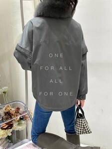 狐狸毛领派克,其它,虹朵朵