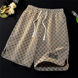 毛毯钢印短裤男大码M-5XL五分裤男成分100%聚酯纤维DK8705P35控49图片