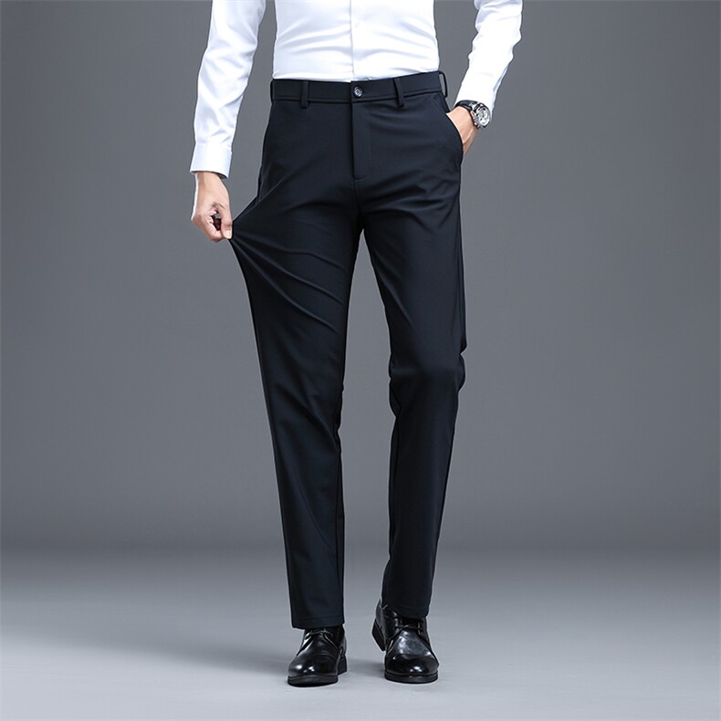 CDHK2801钱塘2020-2秋季新款中年男士直筒商务休闲薄款长裤P104,男装休闲裤,钱塘207-2