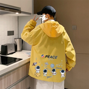 ！港风风衣男短款长袖夹克男休闲外套男上衣男DJK293-P45图片