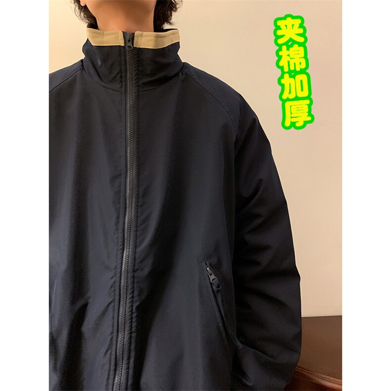 日系立领棉衣男加棉加厚港风冬季外套潮牌ins工装棉服M06586-P80,男装棉衣,星座308B-1