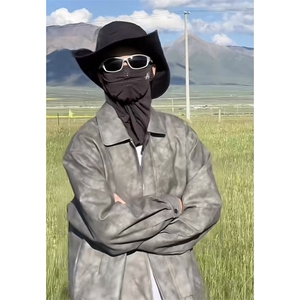网图切片 美拉德复古皮衣男PU皮夹克机车服外套J8926-P85图片