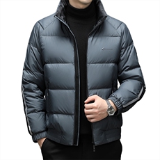 2023冬季新款男士立领御寒羽绒服中年男装休闲上衣加厚保暖外套，男装羽绒服，电商B212（原钱塘6029）