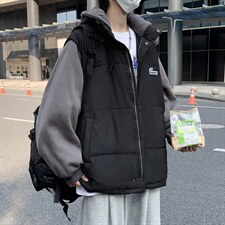 现货假两件衣M-3XL大码街头原宿连帽宽松衣拉链W2049-P72，男装棉衣，星座512-4