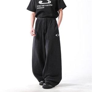 903- WK192 -特P55  S-XXL  水洗黑男女刺绣休闲卫裤图片