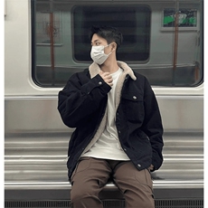 现货加绒牛仔棉服男冬季棉衣外套羊羔绒翻领夹克毛领MY1089-P110，男装夹克，星座1103-3