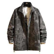 2021春季新中性风蒙马特大码男ins网红夹克扎染翻领外套J6102-P75，男装夹克，电商A001