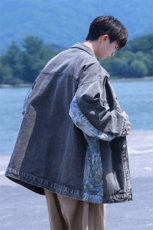 2025刺绣拼接牛仔夹克男大码M-5XL潮港风外套NZ77065P95控128，男装夹克，星座227-7