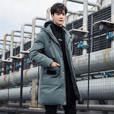 2020电商B247冬季新款韩版羽绒服加厚保暖休闲中长款男2086-P240，男装羽绒服，电商B247