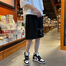 冰丝短裤男士大码宽松休闲五分裤男运动中裤MK37302-P15，男装休闲裤，电商A040