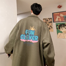 麂皮绒夹克男大码立领褂子外套JK85377-P68加绒款-P78，男装夹克，电商A040