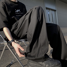 现货DSA059-ZK7920-P60控78高品质冰丝纽扣直筒垂感阔腿西裤，男装西裤，电商A059