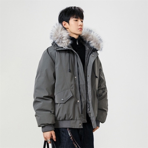 美式毛领派克棉服男冬季加厚工装棉衣情侣外套M060-P110 迷彩P115图片