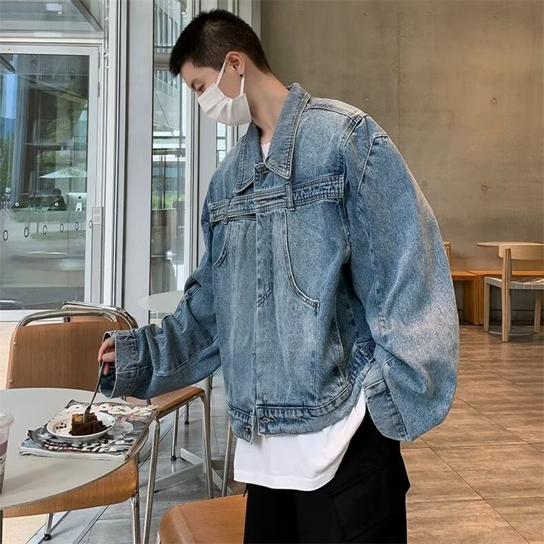 秋季青春流行男夹克文艺潮牛仔外套JK619P70,男装夹克,星座1116-2