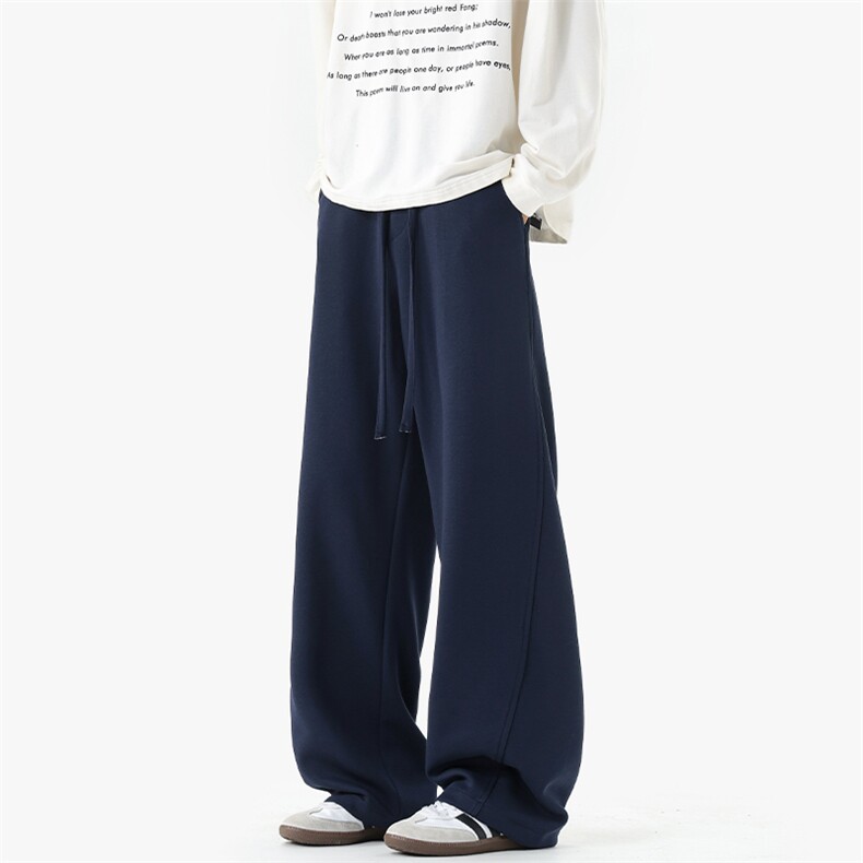 下单5W件重磅复合华棉320g解构男宽松弯刀裤休闲裤K24133-特P22，男装休闲裤，电商A001-1