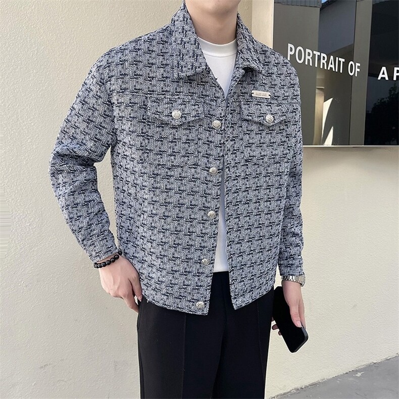 轻熟风春季新款小香风短款夹克外套JK168,男装夹克,星座516A