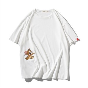 2021夏季新白底风 面料：100%棉 印花短袖T恤T1058-P25图片