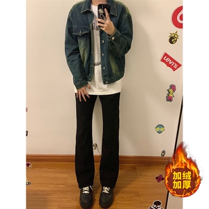 B221 美式ins高街加绒加厚牛仔裤 LK23010-P60 控78 加绒P70 控98图片