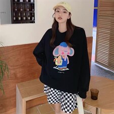 韩版小象卫衣，女装卫衣/绒衫，玩美