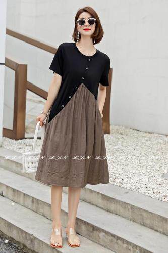 简约大方宽松连体裙，女装，莲佳妮