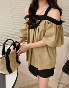 夏季新款 吊带设计感小衫图片