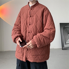 8XL-M特大码风男棉衣加厚唐装男中式棉服立领棉服MY1701P120，男装棉衣，电商D206-1