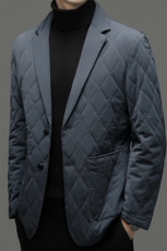 秋冬季休闲西装外套男士中年爸爸装商务加棉厚新款保暖小西服上衣，男装西服，电商B212（原钱塘6029）