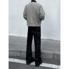B221美式ins高街褶皱休闲弹力工装裤LK24159-P65控88，男装休闲裤，电商B221