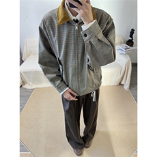 自家图~老钱风Cleanfit千鸟格夹克外套W1538/特P78，男装夹克，电商B350