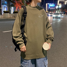 半高领毛衣男士大码针织衫男毛线衣男M18238-P45加绒款-P65，男装针织衫/毛衣，电商A040