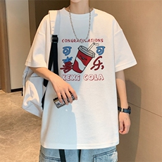 ！2022夏季男士华夫格短袖T恤宽松潮流半袖体恤TXH220P25，男装T恤，电商B220