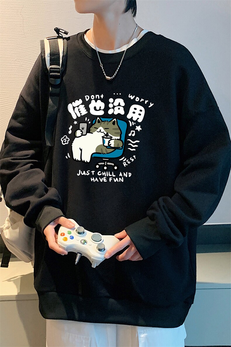 8XL圆领卫衣男超大码胖子肥佬大号长袖t恤S6403-P28,男装卫衣,电商A040