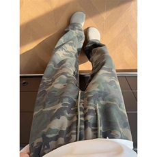 美式复古迷彩休闲运动裤男女款街头春秋季宽松百搭阔腿直筒卫裤，男装休闲裤，星座302B