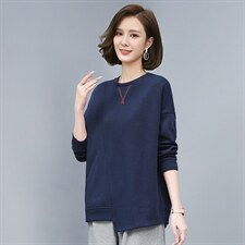 2021春季新款时尚休闲拼接打底上衣,女装卫衣/绒衫,叶笙衣