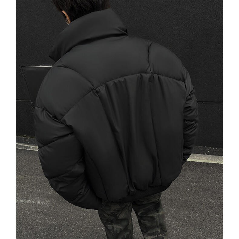 （现货）A421-MY421PU皮解构短款加厚面包服P115158,男装棉衣,电商A421