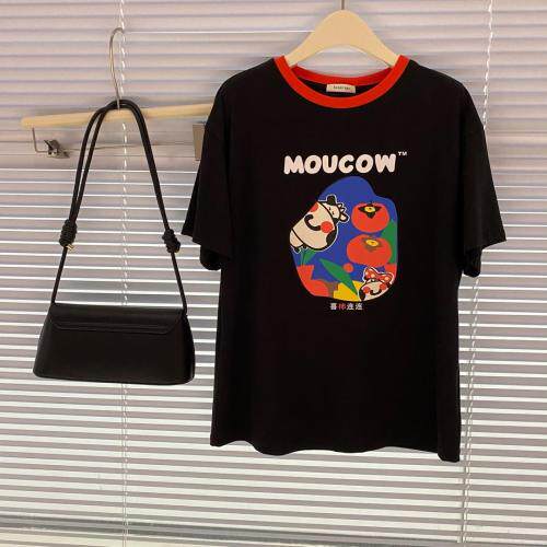 夏季新款牛年喜柿连连纯棉Ｔ，女装，tōkō-sen