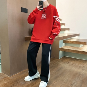 秋装新款现货高品质时尚潮流卫衣套装男图片