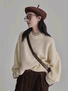 2025年秋季新款百搭女士半高针织衫图片