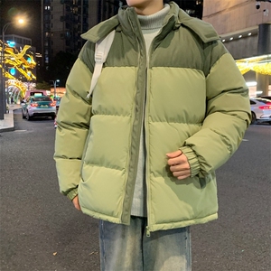 棉服撞色拼接灯芯绒外套男生冬季棉衣情侣装棉袄子M810-P85图片