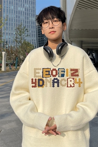 高质量！秋冬季半高领毛衣男士加绒加厚线衣针织衫男DMY553-特P38图片
