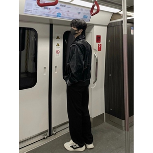 【有货】cleanfit皮衣外套男春秋高级感痞帅飞行员夹克W190CC-P92图片